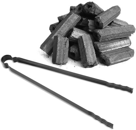 Nikou Pinze per Carbonella, Pinza Barbecue, Pinze da Cucina Multifunzionale Metallo BBQ Clip Pinza Morsetto Servire Strumenti per la Spazzatura Carbone per picnic all'aperto