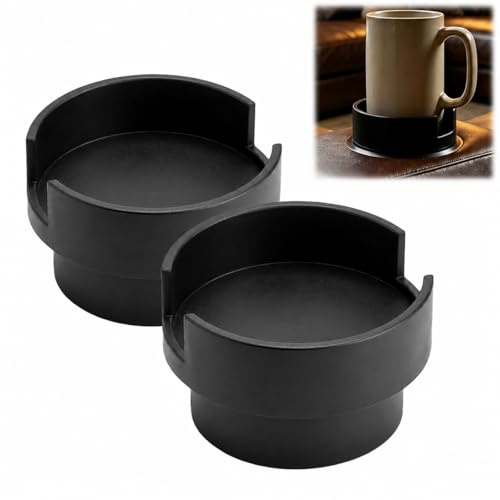 2PCS Couch Cup Holder Adapter Insert,Expands to 4 Sofa Cup Holder for Mugs & Tumblers,Universal Anti-Slip CupHolder Adapter for Recliner & Sectional Use,Spill-Free Drink Storage on Sofas