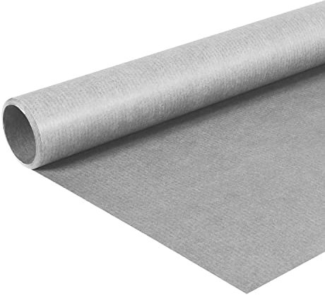 Clairefontaine 95732C - Rolle Kraftpapier, 3 x 0,70 m, 65 g, ideal für Ihre Bastelprojekte und DIY, Grau, 1 Rolle