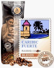 Coffee-Nation Caribic Fuerte 1000g Bohnen | Spitzenqualität | Kaffeeliebhaber