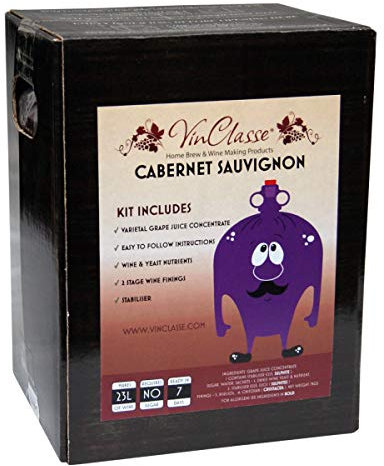 VinClasse Cabernet Sauvignon 30 Bottle - 7 Day Red Wine Ingredient Kit