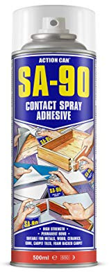 (PACK OF 2) Action Can SA-90 Industrial Heavy Duty Contact Adhesive 500ml - spray glue