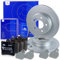 ATE Bremsenset Hinterachse inkl. Bremsscheiben hinten Ø 290 mm und Bremsbeläge hinten Kompatibel mit MERCEDES C-Klasse (203), CLC-Klasse (CL203), CLK (C208), CLK (209), E-Klasse (W210), SLK (R171)