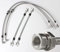 Stahlflex Bremsleitungen kompatibel mit VW T4 Bus 70X, 7D 2.5-110 PS Bj.1990-2003 [Edelstahl]