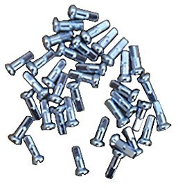 SLE SPOKES Fahrrad-Speichennippel, 36 Stück, verzinkter Stahl, Silber (12 mm, 2,0 mm)