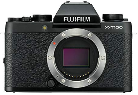 Fujifilm X-T100 Systemkamera mit 24,2 Megapixel APS-C-Sensor, Schwarz