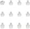 55 Sport X-Type Replacement Studs for adidas Football & Rugby Boots - 12 Pack - Long (11/13mm) - Silver