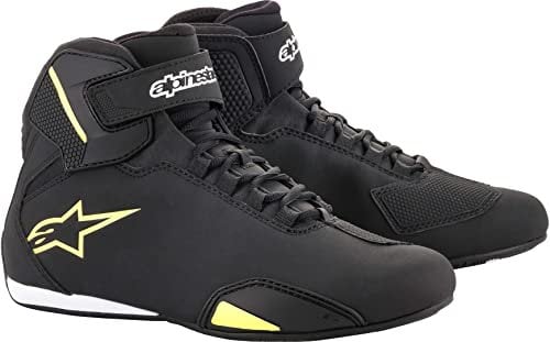 Alpinestars NC, Scarpe Moto Uomo, Nero Giallo, 45 EU