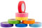 AIEX Buntes Masking Tape, Regenbogenband, bunt, beschreibbar, für Handarbeit, Basteln, Farbcode (15 mm)
