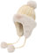 Yixda Damen Wintermütze mit Ohrenklappen Warm Fellmütze Ski Trapper Hut (Beige)