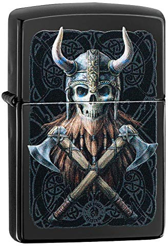 Zippo - Windproof Lighter, Anne Stokes, Highly Polished Black, Colour Image, Refillable, Reusable, Windproof Design, Gift Box, Made in the USA