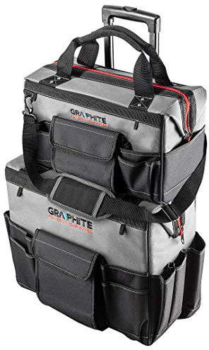 Werkzeugtasche mit Rollen, Graphit, 2 Stück