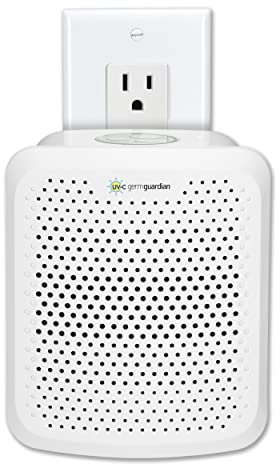 GermGuardian AC225W steckbarer Luftreiniger mit UV-C-Licht und Nachtlicht, reduziert Schimmel und Keime in der Luft, geruchshemmendes Aromatherapie-Pad mit ätherischem Öl, 17,8 cm, steckbarer