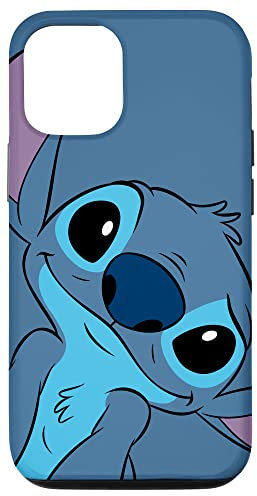 iPhone 12/12 Pro Disney Lilo and Stitch Cute Stitch Face Slate Gray Case