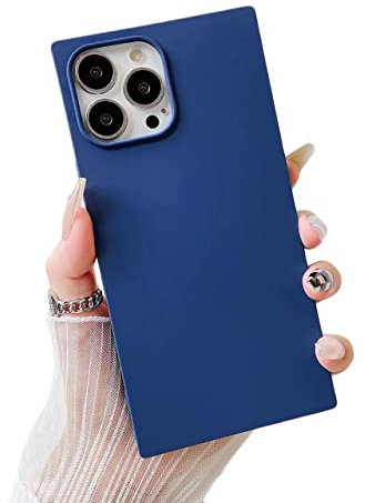 Cocomii - Rectangle Case Compatible with iPhone 13 Mini - Soft Touch Silicone, Microfiber Lining, Women Girls Men, Protective Phone Case for iPhone 13 Mini 5.4 inch, Blue Jay