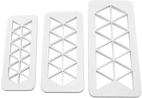 ZYAMY 3IN1 Triangle Cake Fondant Cutter Cookie Cutter Biscuit Cutter Cake Cutter Fudge Cake DIY Decorative Mould 3 Size