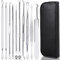 LenEurest Blackhead Remover Aus Edelstahl - Pickel Entferner Aus Edelstahl Comedone Extractor Aus Edelstahl Komedonenquetscher Set Für Alle Hauttypen Pickel Ausdrücken Werkzeug Mit Aufbewahrungsbox