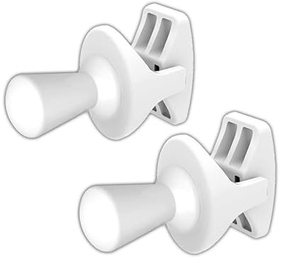 Valve Kings White Robe Hooks - I Design - for Towel Rails, Warmers
