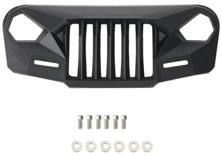 [Fernbedienung Spielzeugteile] Ms Anger Front Face Grating Grille for 1/10 RC Crawler Car Axial SCX10 II III 90046 AXI03007 Kompatibel mit Jeep Wrangler Body Parts - sievironmentell freundliche Materi