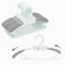 WJWSKI Kleiderbügel Kinder for Baby Born, BabyKleiderbügel, 20 Stück Stapelbare Kleiderbügel mit Hosenständer Platzsparend Babykleiderbügel Kleiderbügel Kinder (Grau)