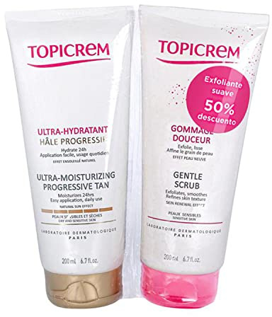 Topicrem Damen-Kosmetik, feuchtigkeitsspendend, Uh Bronceado Progre, 200 ml, Exfol