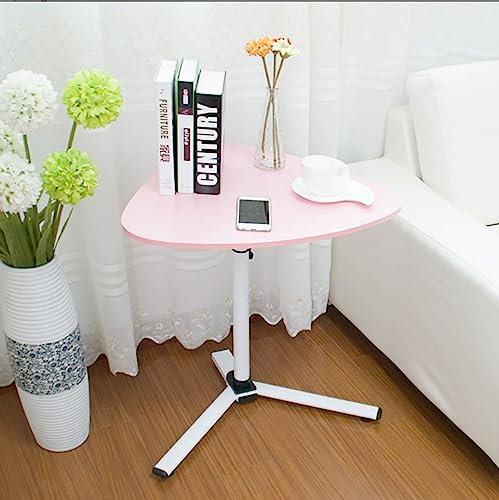 Beistelltisch, über Bett Tisch mit Rädern höhenverstellbar Sofa Beistelltisch, Mobile Stehpult Laptop Schreibtisch platzsparend schwenkbar TV Tablett Tisch (Color : D)