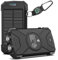 BLAVOR Powerbank solare caricatore solare 10000 mAh, PD 20 W, ricarica rapida USB C power bank con pannello solare, ricarica rapida wireless Qi, batteria da campeggio, caricabatterie solare per