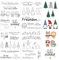 Bluelves Silikonstempel Weihnachten, 4 Blätter Klare Silikon Stamp, Winter Clear Stempel Deutsch, Frohe Weihnachten Silikonstempel, Stempelset für Kinder Scrapbooking Karten DIY, Bullet Journal