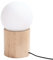 SOLLUX lighting BOOMO Tischlampe aus Naturholz - Tischlampe Tischleuchte - LED-Tischlampe – LED-Nachttischlampe - Glühbirne nicht enthalten – G9-Fassung – 12x12x21 cm