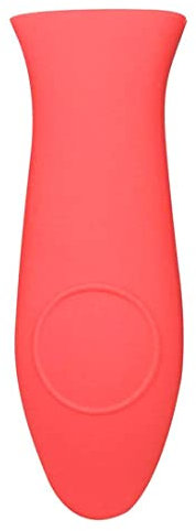 Silicone Hot Handle Holder, Heat Protectant Silicone Handle Pan Handle Cover Reusable Pot Pans Handle Grip Sleeve for Cast Iron Skillets & Metal Frying Pans, Red
