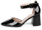 Rio Fiore Scarpe con Tacco, 7cm Tacco Largo, Décolleté Donna, Vernice Nero, Similpelle Vernice, Cinturino alla Caviglia, H1877-A0142-35 (Black Lack, 41 EU)