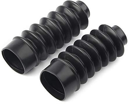 SIKUAI Universal Motorcycle 39mm Front Forks Covers Gaiters Gators Shock Boots for XL883 1200 / Dyna FXD Powersports Fork Guards