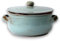 Colì, Tegame in Terracotta con Coperchio, Tegame Artigianale, Tegame Turchese Terre Antiche, Diametro 24 cm