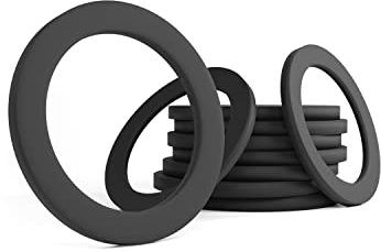 KKMSEALS Flachdichtung Gummi EPDM 3/4 - Dichtungsringe Set von 10 Stück - Flachdichtungen Set Effektive Isolierung - Dichtungsset - Flachdichtung Set (24x18x2 mm)