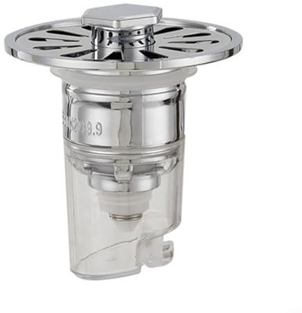 Stainless Steel Floor Drain, 34-40mm Pore Diameter Floor Drain Core Bathroom Shower Floor Strainer Cover Toilet Sewer Anti-odor (Transparent)
