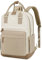 LOVEVOOK Backpack Womens, 17 Inch Laptop Travel Work Rucksack, Waterproof School Bag with USB Port, Anti Theft Ladies Computer Back Pack for Office Business College Uni, Khaki