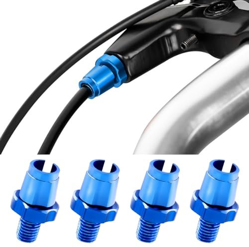 SUJEBKC Bicicleta Palanca de Freno Tornillos de Ajuste Perno de fijación Accesorios de Freno Adecuado para la mayoría de Las Bicicletas,de freno, Ajustador de palanca (Azul)