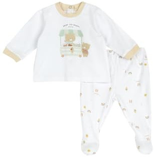 Chicco, Ensemble Bébé, Cache-Cœur et Guêtres en Coton Doux, pour Printemps et Automne, Idées Cadeaux Naissance, Designed in Italy, Vêtements Bébé 0-24 Mois