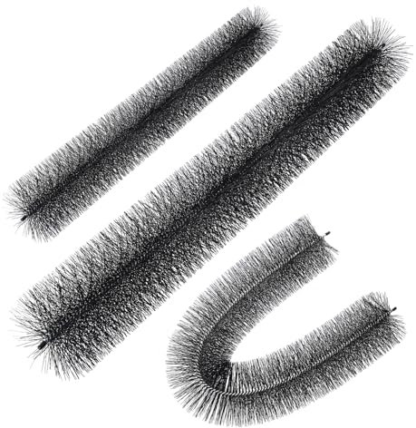 VEVOR 0809-10 bodennahe Dachrinnenbürste, Laubschutz für 12,7 cm Dachrinnen none, entfernt mühelos Blätter und Schmutz vom Dach