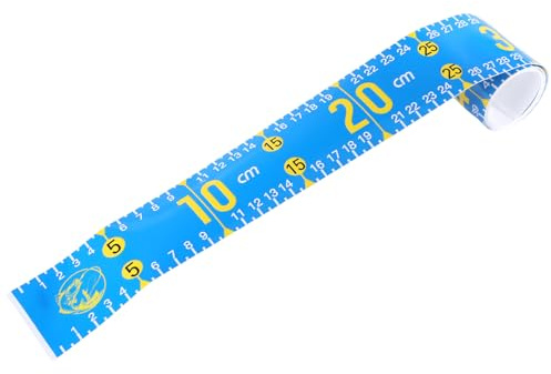 NIHENHAO Selbstklebendes Fischlineal, 130 cm, Fischmaßband, Aufkleberband für Boote, Kajak, Angeln, Fischmessgerät, Angellineal, Seeblau