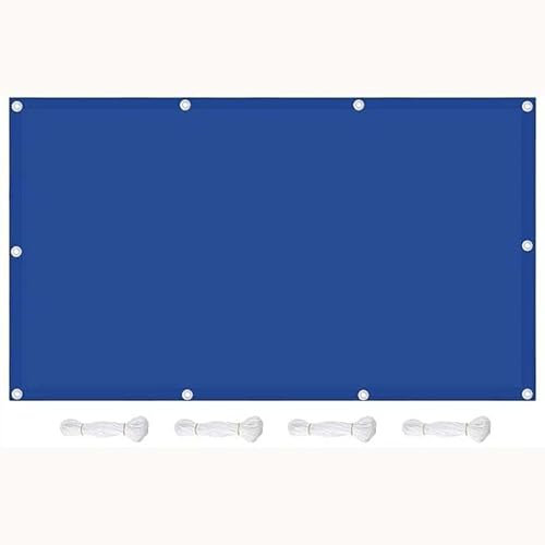 Amunpitic Sonnensegel Wasserdicht Sonnenschutz 4.5x8m, 95% UV-Block Balkon sichtschutz mit Ösen inkl Befestigungsseile für den Gartenzaun oder Balkon