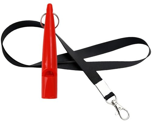 Hundepfeife Nr. 211.5 mit Pfeifenriemen, ideal für Hundetraining, lebensmittelechtes ABS-Material, standardisierte Frequenz für Rückruf, laut und weitreichend, lange Trainingspfeife für die meisten