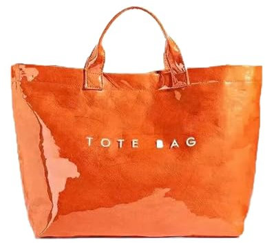 TIAASTAP Tote Bag Damen Groß PVC Handtasche Shopper Tasche Groß Handbags Henkeltaschen Schultertasche Damen Gross Beuteltasche Tragetasche Shopper Bag Arbeitstasche