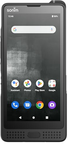 Sonim XP10 5G Smartphone (6/128GB, Micro-SD, 5000 mAh Akku, 5,5 Display Gorilla Glas, 50 MP Kamera, IP68, IPX9K, MIL-SSTD-810H, Dual-SIM) inkl. Handyhalter, Schwarz
