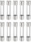 sourcing map 10pcs Fuses 10A 250 Volt Fast Blow Glass Fuse F10AL250V 6x30mm Fast Acting Fuses for Christmas Light Electrical Systems Microwave Ovens TVs Fans Lights Oven