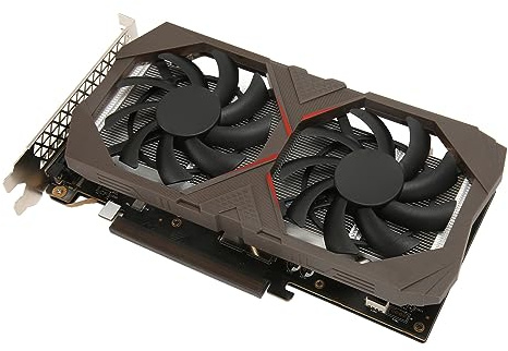 Acouto Scheda Grafica Desktop per 1660 Super 6GB GDDR6 192BIT 14000MHz DVI DisplayPort HD PCI EXPR 3.0 Scheda Video di Gioco Coolvending Questa Scheda Grafica Si Dissipa Mentre Si