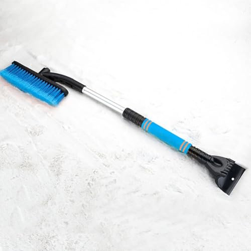 MKWGZPGW Brosse Neige Voiture Grattoir Glace pour Opel Zafira 2011-2019, Balais Auto Pare Brise Manche Longue TéLescopique 2 en 1 Raclette Vitre Outil SUV Camion,B