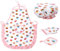 Cunegra 4Pcs Kids Cooking and Baking Set Includes Apron, Kids Apron & Chef Hat Set with Gloves and Thermal Pads, Lovely Aprons for Boys Girls, Cooking Baking Painting Gardening for Toddler Dress Up