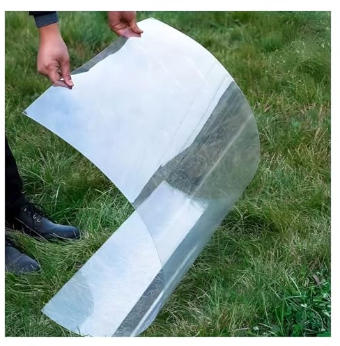 Protección UV Paneles de Techo Transparente, Lámina de Policarbonato Flexible for Techos Placa Duradera de PC for Jardín Terraza(0.8x2m/2.62x6.56ft)
