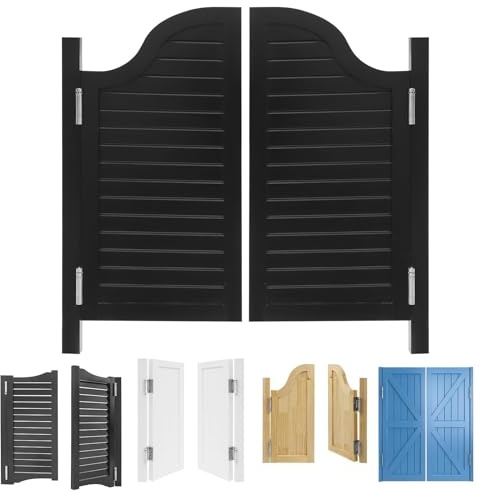 Schwingtüren Lamellen-Design, Saloontüren Westerntür 60cm 90cm 120cm Café-Tür Mit Automatisch Schließenden Scharnieren, für Küche, Laden-Eingang, Trennwand, Kneipe
